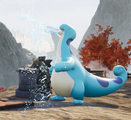 A Relaxaurus watering.