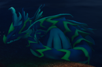 One of the Alpha Jorumntides sleeping underwater.